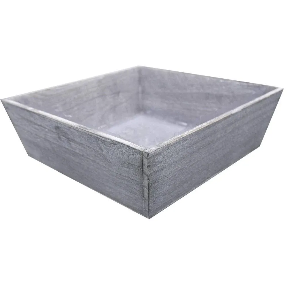 ABN5E022-GY GREY Washed Wood Tray Grey