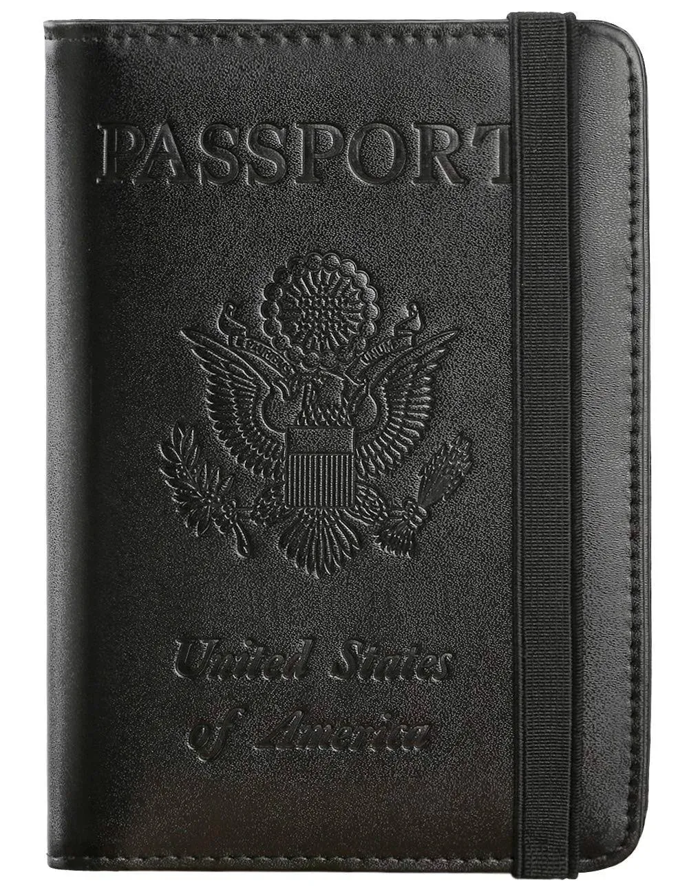 Leather RFID Blocking Passport Holder Cover Wallet