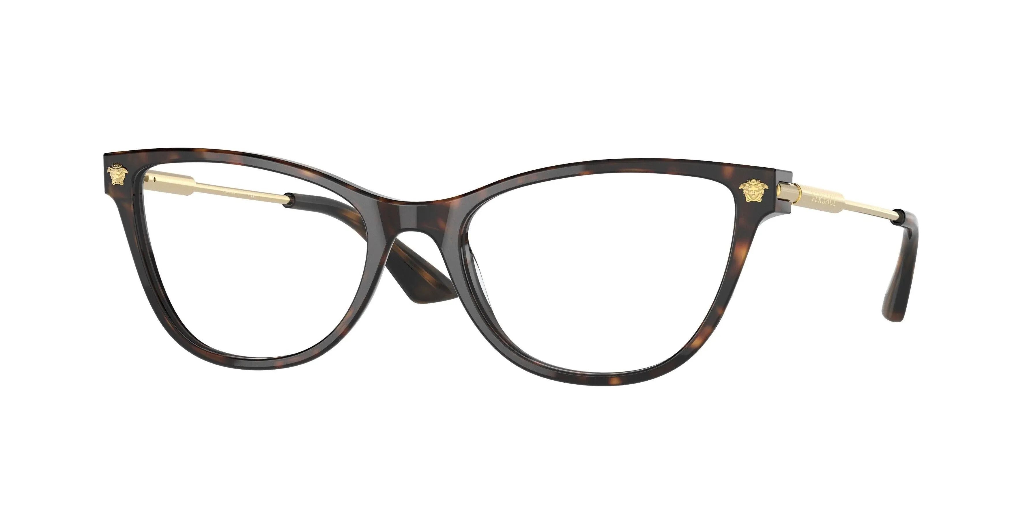 VERSACE VE3309 108 Havana / Demo Lens 52mm Eyeglasses