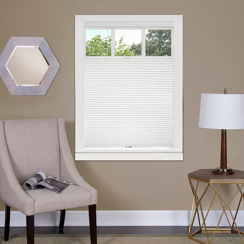 Achim White Top Down-Bottom Up Cordless Honeycomb Cellular Shade