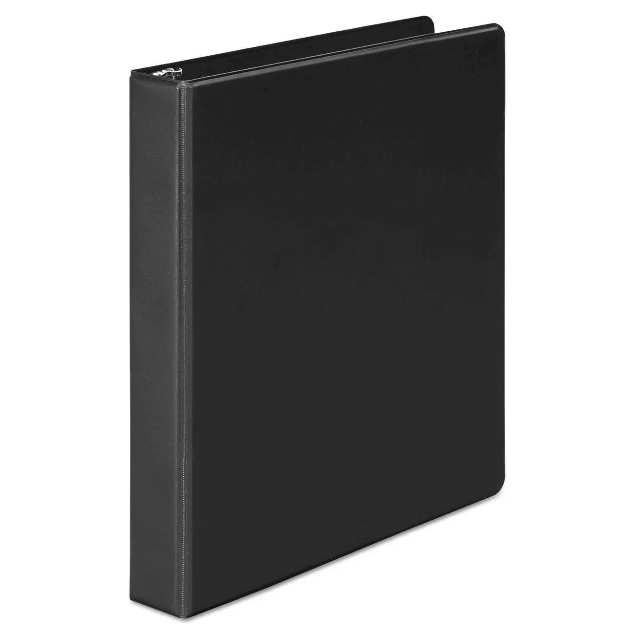 Universal Economy Round Ring View Binder, 1" Capacity, Black, 12-carton