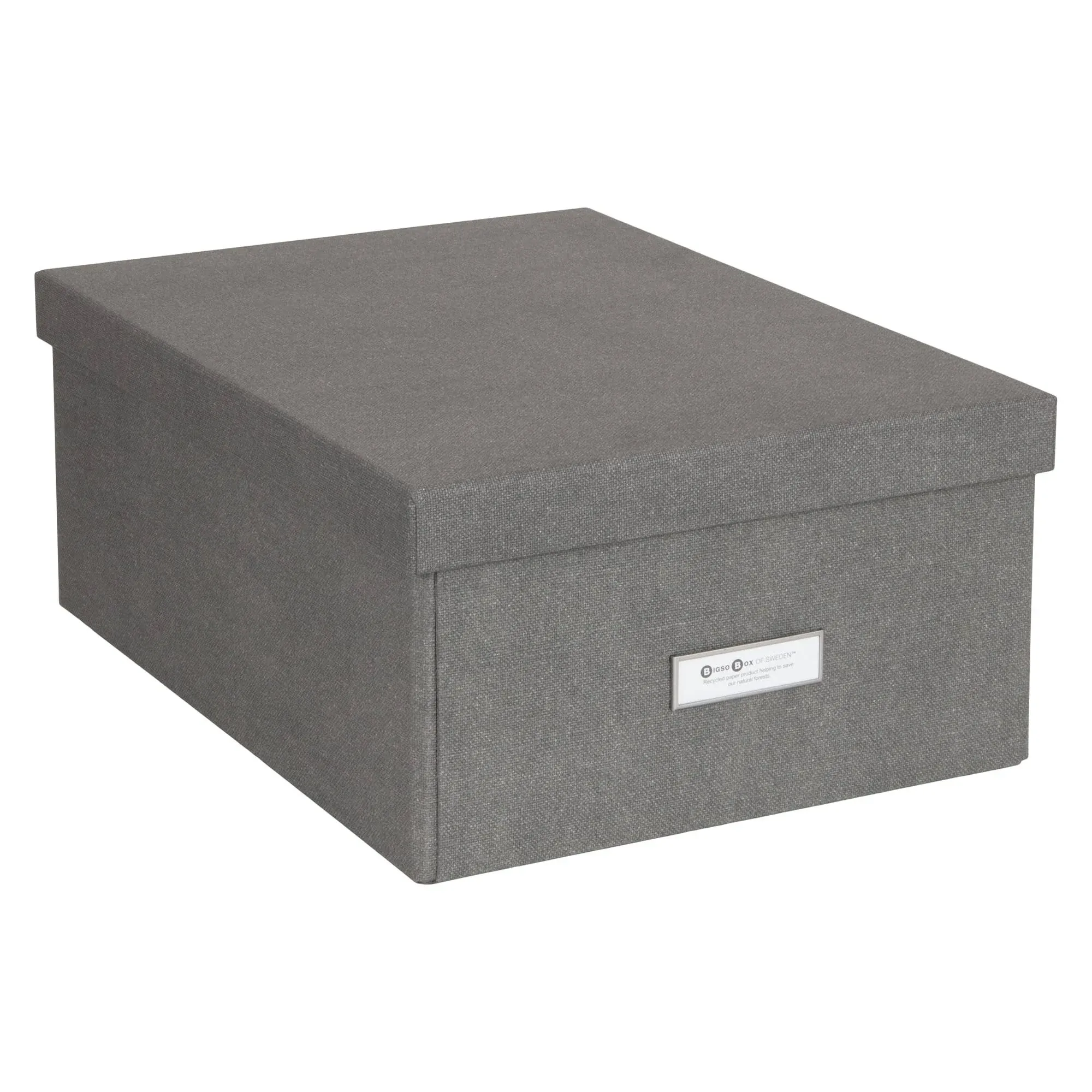 Katia KD Cardboard Box Set (Set of 2) Bigso Color: Gray