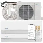 Senville Dual Zone Mini Split Air Conditioner Heat Pump 28000 BTU