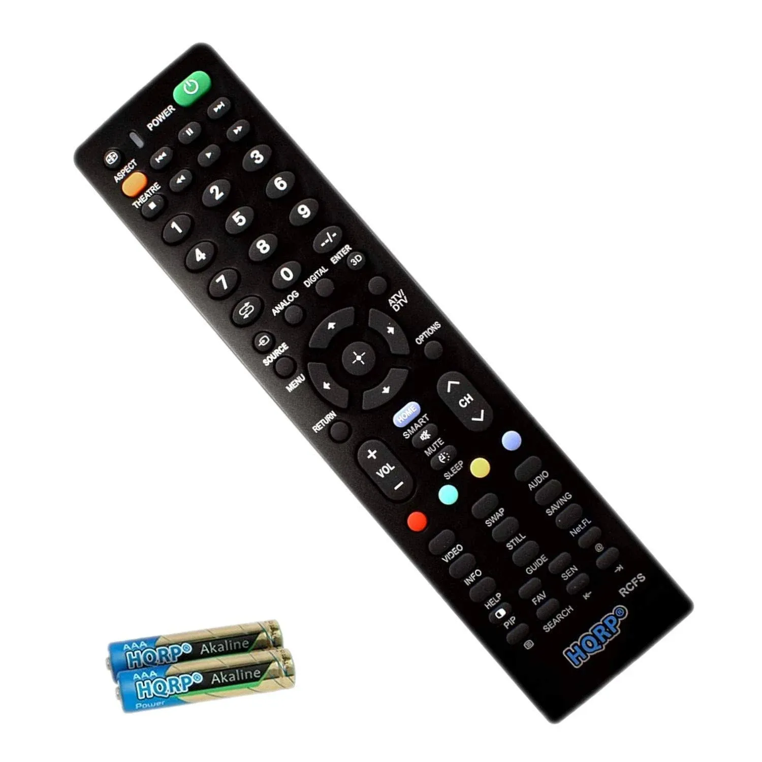 Hqrp Remote Control for Sony KDL-46WL140, KDL-46XBR10, Kdl-46xbr2, KDL-46XBR3 ...