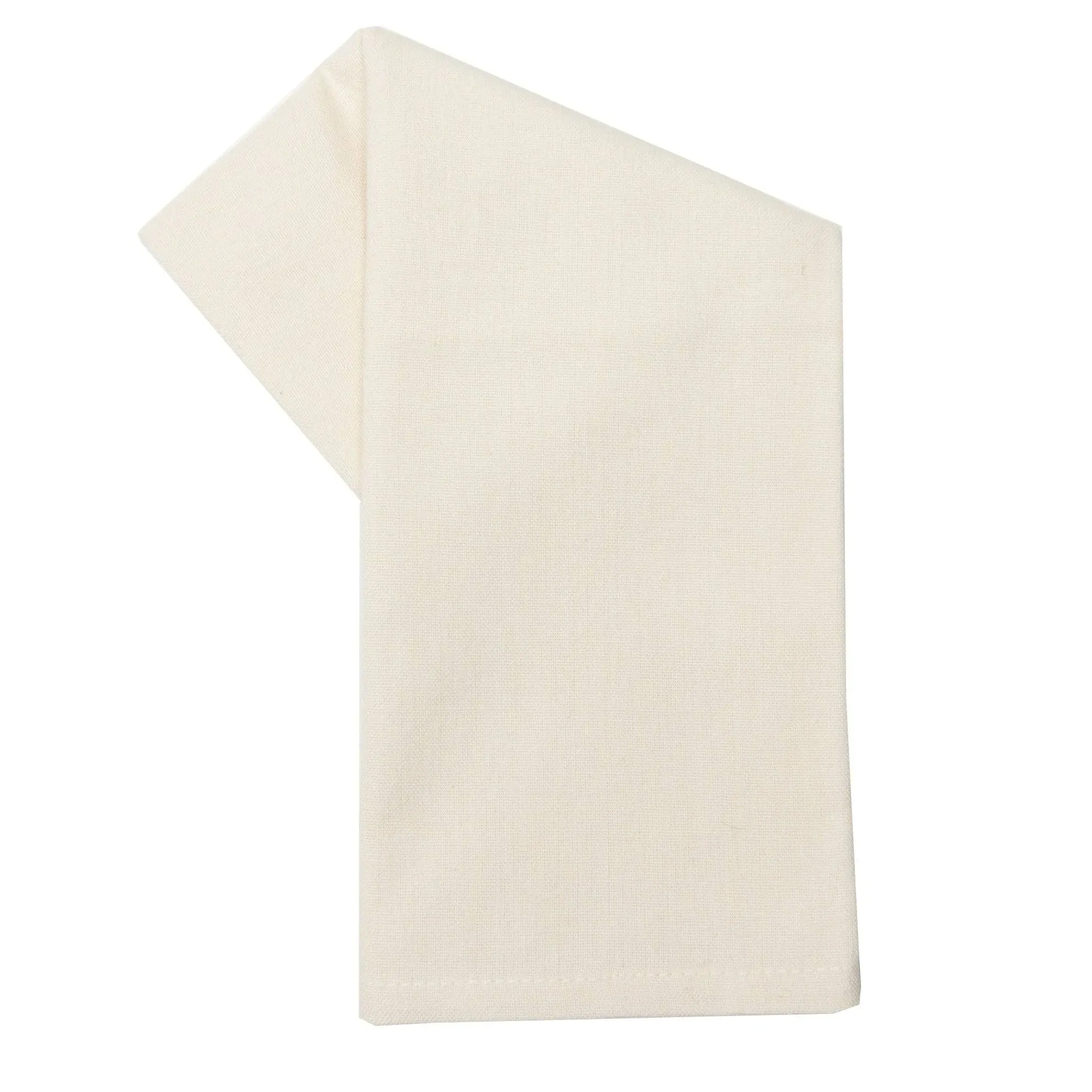 Dunroven House Tea Towel, Solid Cream