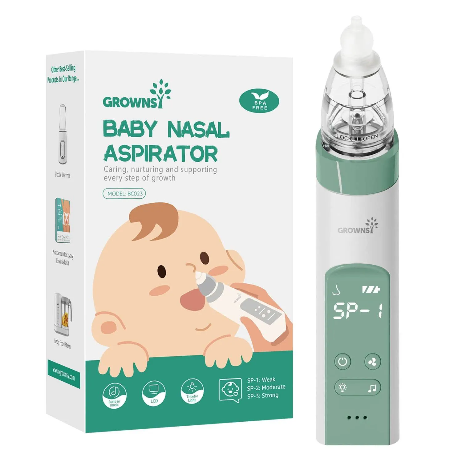 GROWNSY Baby Nasal Aspirator