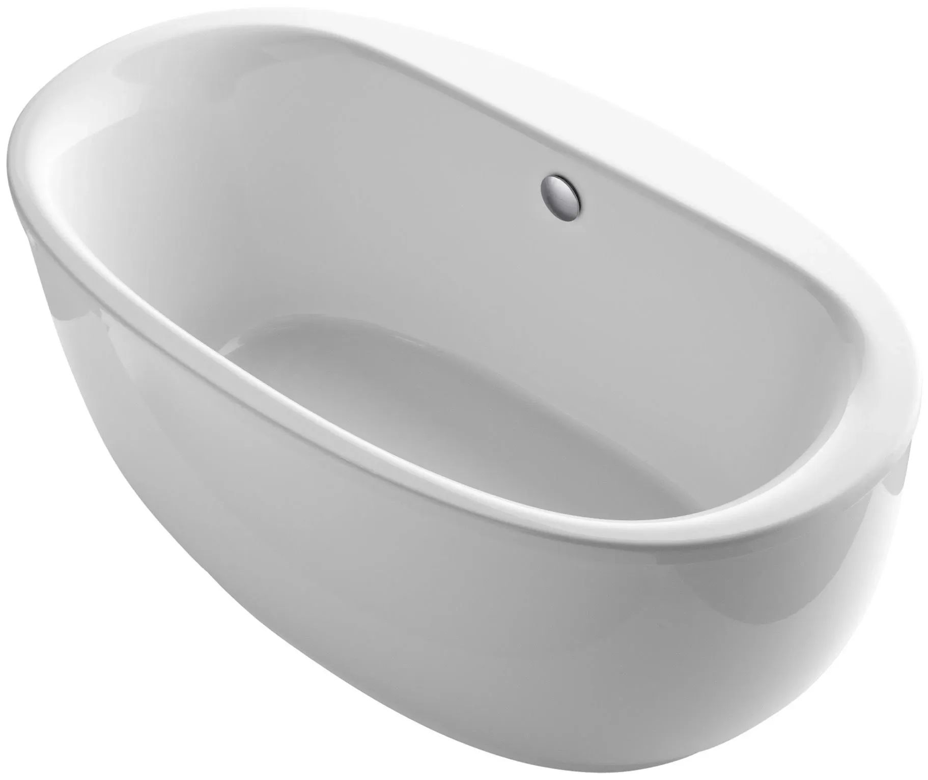 Kohler Sunstruck 66" x 36" Freestanding Bath & Center Drain