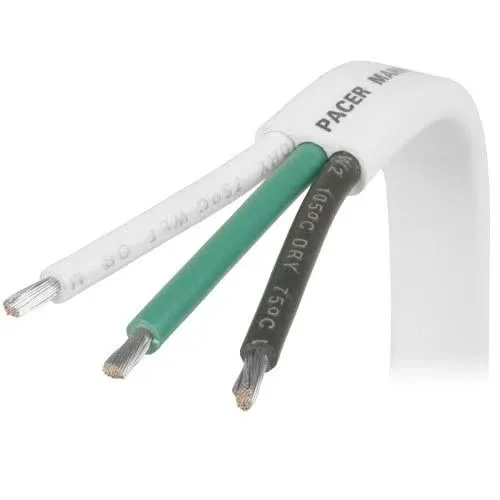 Pacer Group Pacer 6/3 AWG Triplex Cable - Black/Green/White - 50 [W6/3-50] | My ...