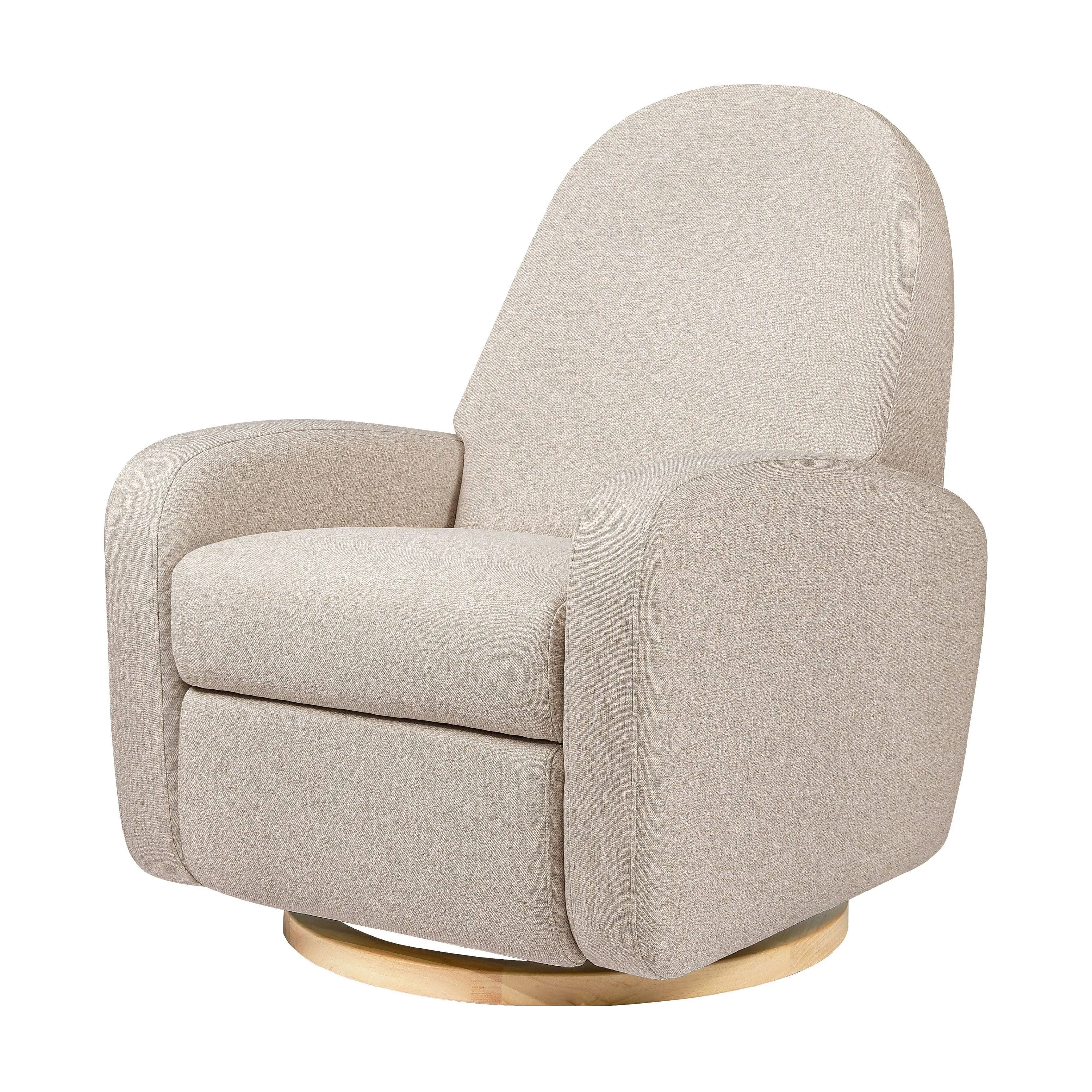 Babyletto Nami Recliner and Swivel Glider Performance Beach Eco-Weave