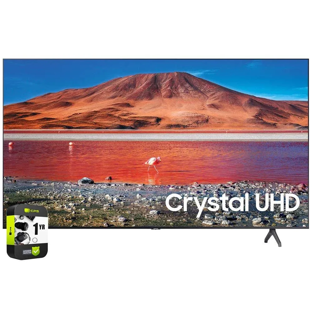 SAMSUNG 75" Class 4K Crystal UHD (2160P) LED Smart TV with HDR UN75TU7000