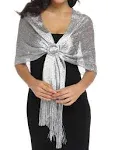 Shawls and Wraps for Evening Dresses Silver Shawls and Wraps for Weddings Dre...