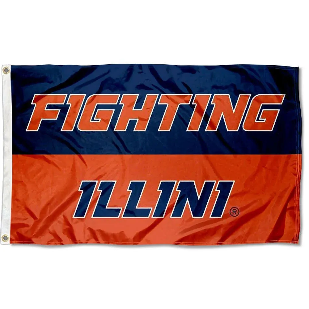 Illinois Fighting Illini Large Outdoor Flag