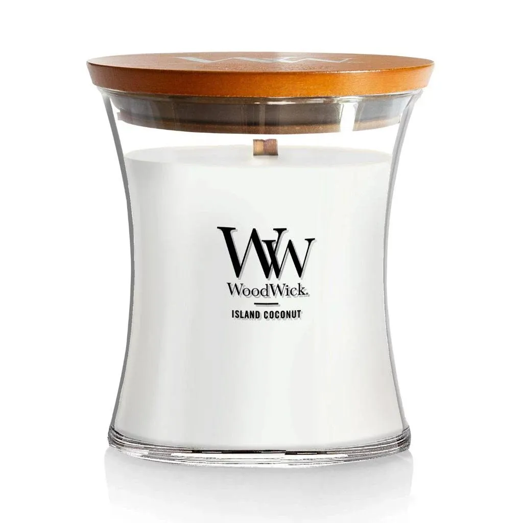 Woodwick Candle, Island Coconut - 1 candle, 9.7 oz