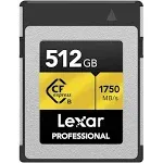 Lexar 512GB Professional CFexpress Type B Card GOLD Series