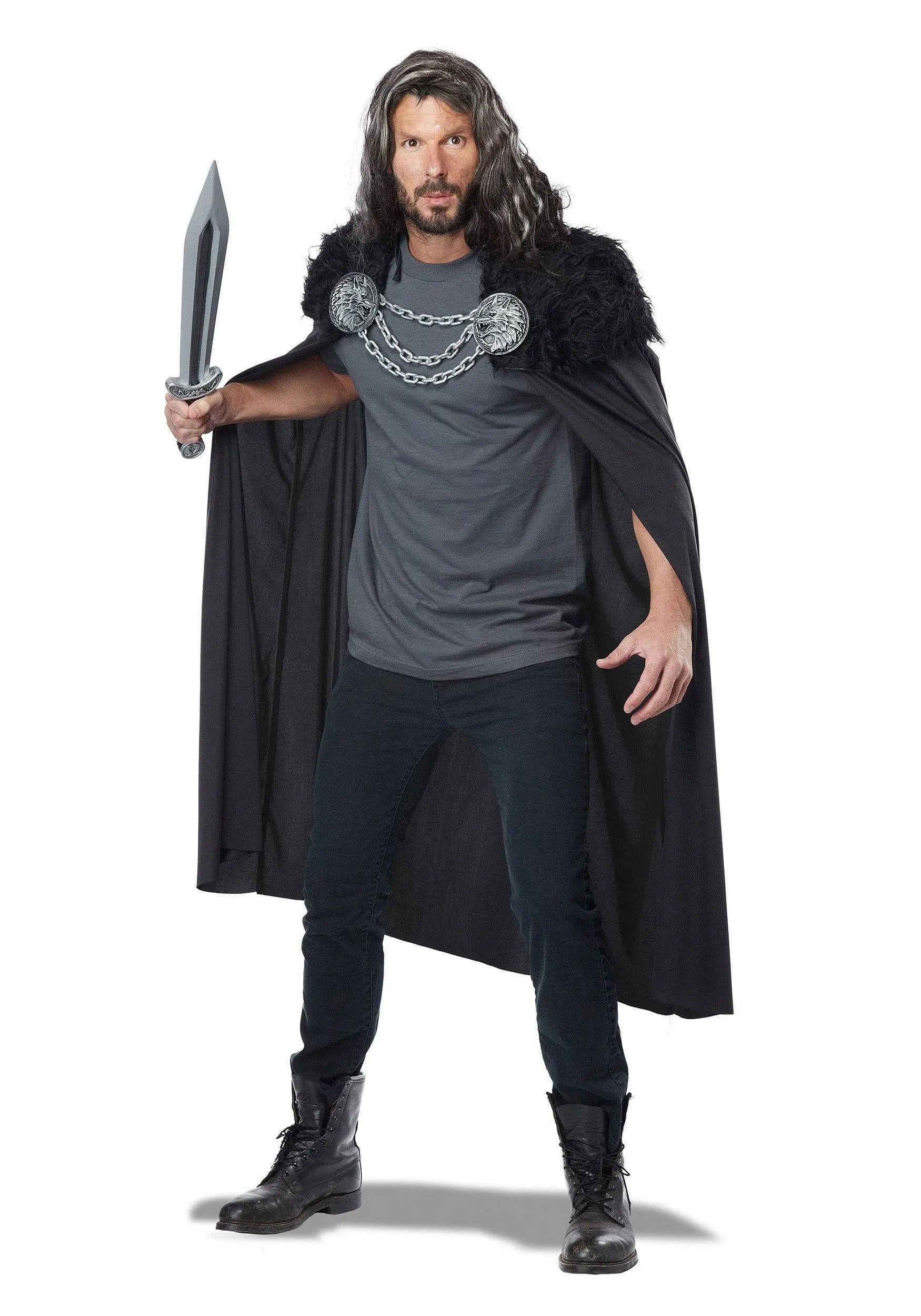 #60648  Wolf Clan Warrior Cape Game of Thrones  Adult Costume