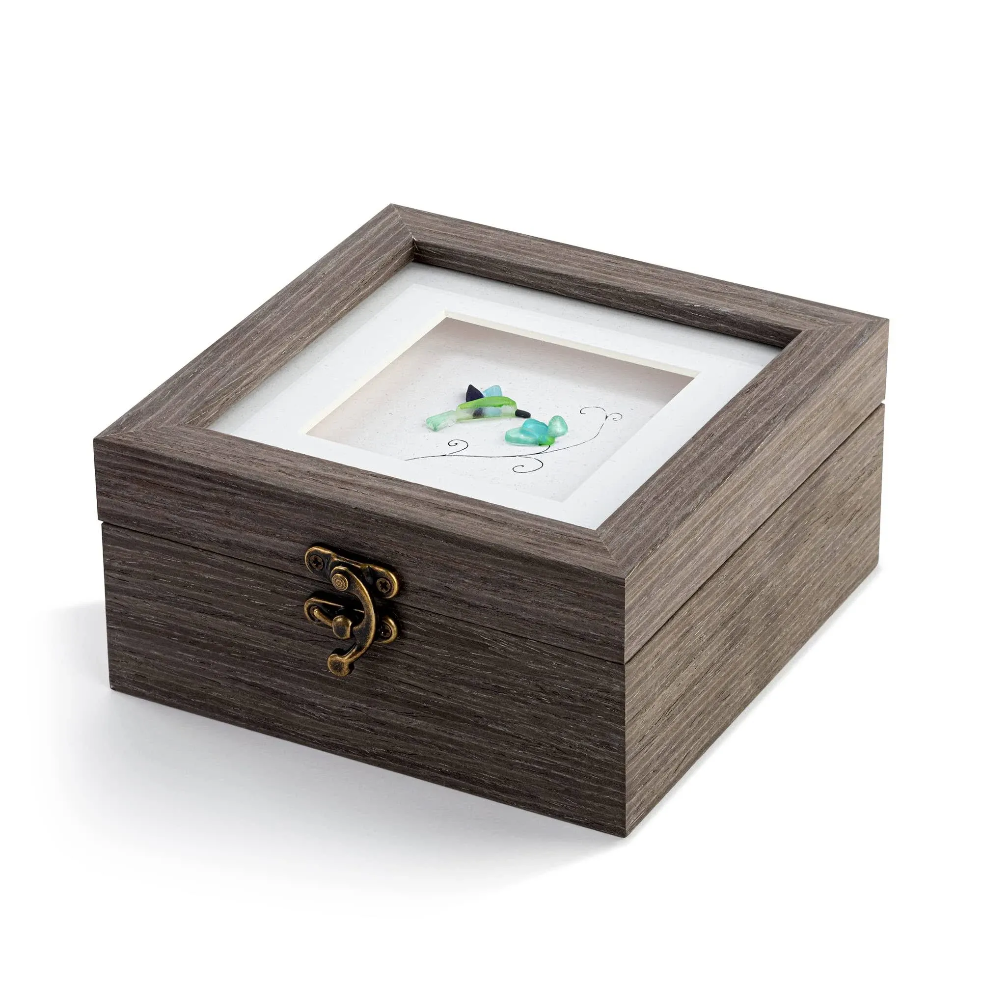 Tiny Moments of Wonder Hummingbird 6 x 3 Composite Wood Decorative Keepsake Box