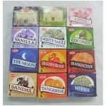 12 Assorted Boxes of Hem Incense Cones, Set #2 12 x 10 (120 total)