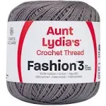 Aunt Lydia&#039;s Fashion Crochet Thread Size 3-Stone - 3 Pack