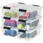 Iris USA 12 Quart Stack and Pull Storage Box