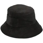 Wave Bucket - Cotton Bucket Hat in Black | Lack of Color US