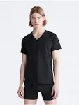 Calvin Klein 3Pk V Neck Cotton Classics Mens Active Shirts &amp; Tees