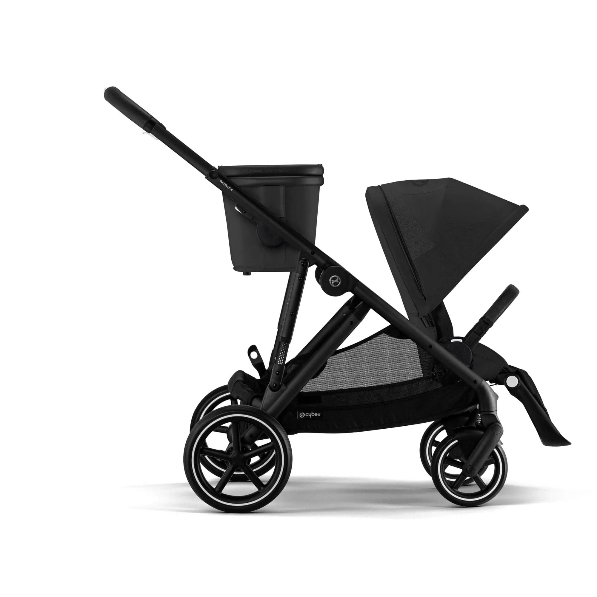 Cybex Gazelle S 2 Stroller - Black Frame with Moon Black Seat