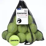 GAMMA Sports Tennis Ball Bags, 10 & 20 Pack Sizes, Yellow Pressureless Balls, Tennis Lessons & Practice, Longer Durability & More Bounce, Ball Machine, Dog/Pet Ball, Tennis Training, Coaching