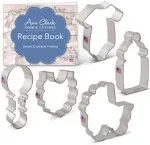 Ann Clark Cookie Cutters 5 Piece Baby Shower Cookie Cutter Set With Recipe D-109