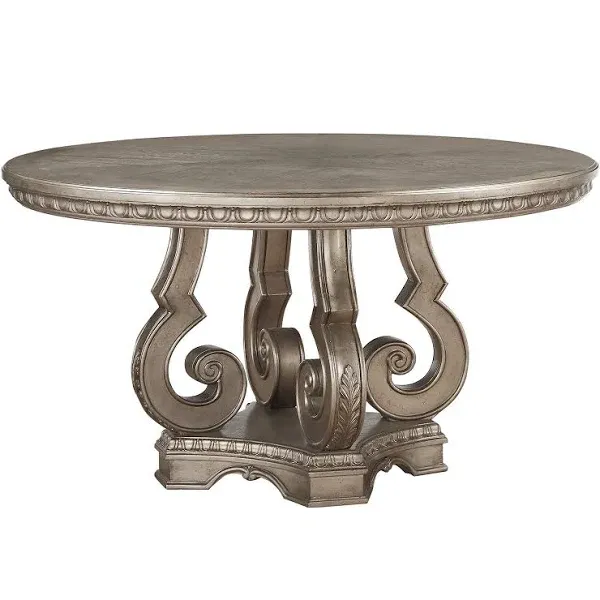 ACME Northville Antique Silver Dining Table Model 66915