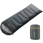 Sleeping Bag,3-4 Seasons Warm Cold Weather Lightweight, Portable, Waterproof Sleeping Bag with Compression Sack for Adults & Kids - Indoor & Outdoor: Camping, Backpacking, Hiking