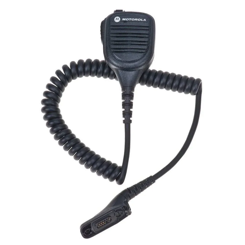 Motorola PMMN4075A PMMN4075 Windporting Remote Speaker Microphone, Submersible IP57 - Small Size Microphone, Windporting, IP57