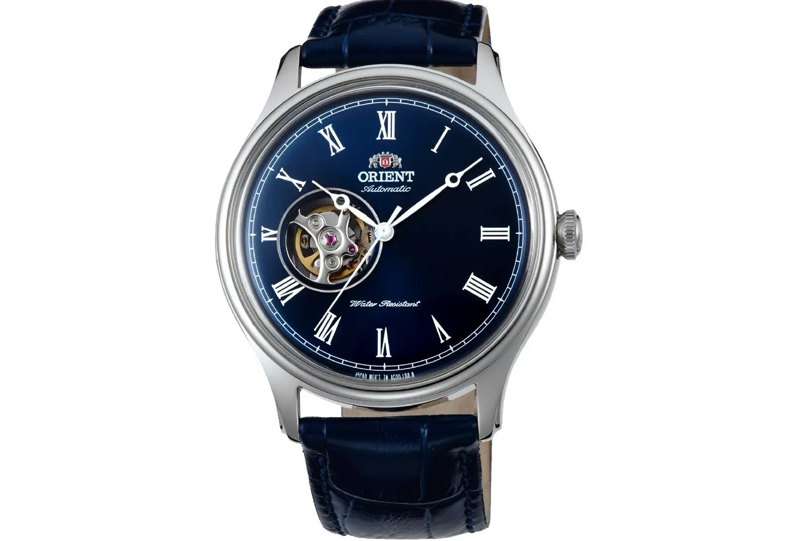 Orient Open Heart Automatic Blue Dial Mens Watch FAG00004D0