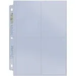 Ultra Pro 4 Pocket (postcards) Pages (100ct)