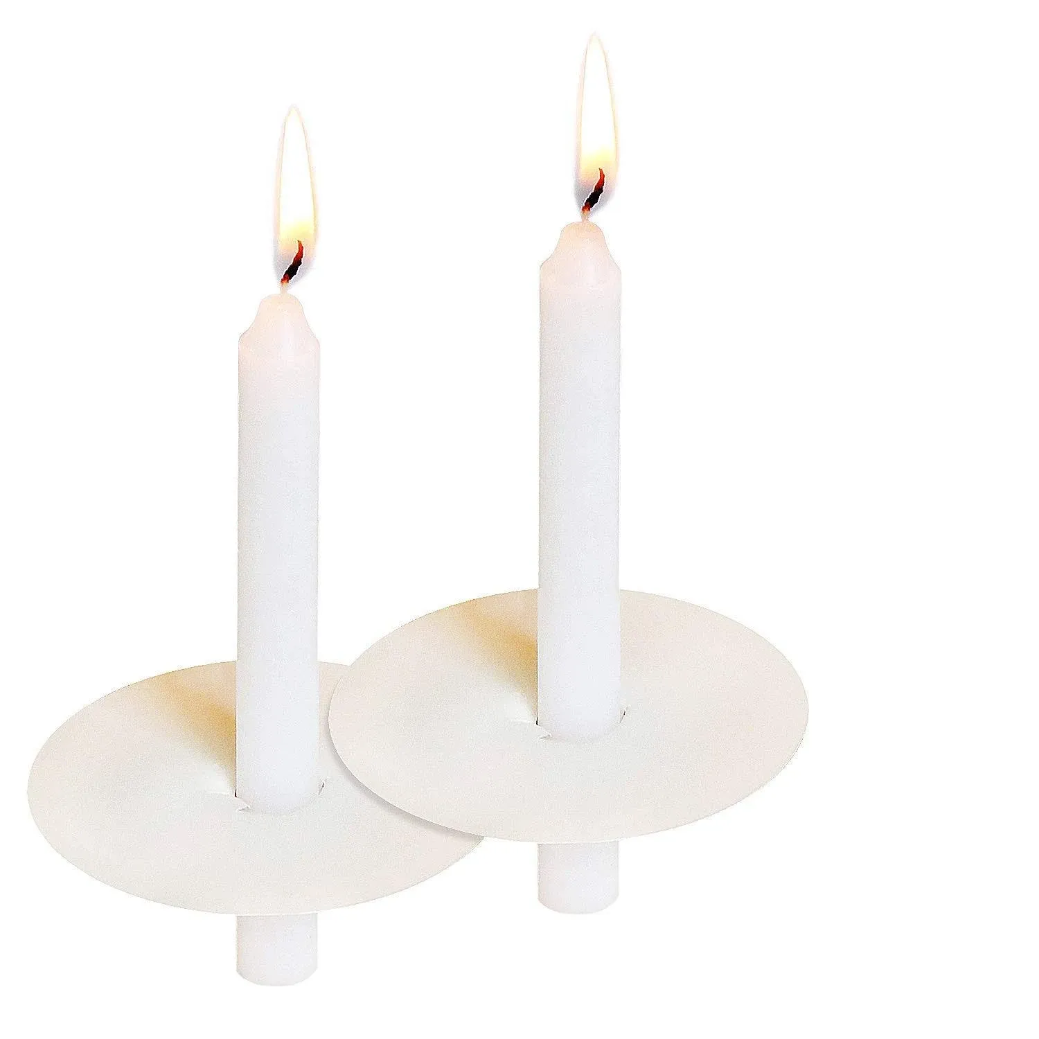 150 Church Candles with Drip Protectors for Devotional Candlelight Vigil Service