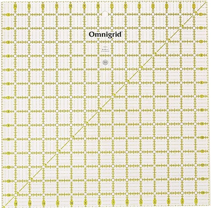 Omnigrid 15x15 Grid mat, 15" x 15", Clear