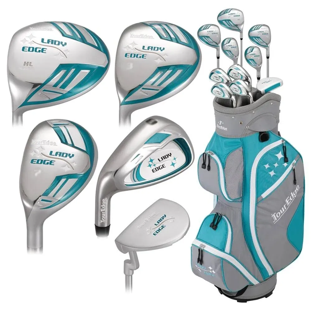 Tour Edge 2020 Lady Edge Full Set Turquoise Grey White