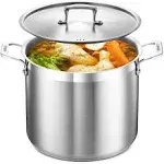 Stockpot 5 Quart Stock Pot Stainless Stock Pot with Lid Stainless Steel Stock Pot Cooking Pot Induction Stock Pot