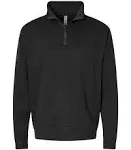 Next Level 9643 unisex Fleece Quarter Zip - Black, S