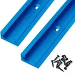 Aluminum 24 Inch Ttrack With Wood Screws“double Cut Profile Universal With Predr