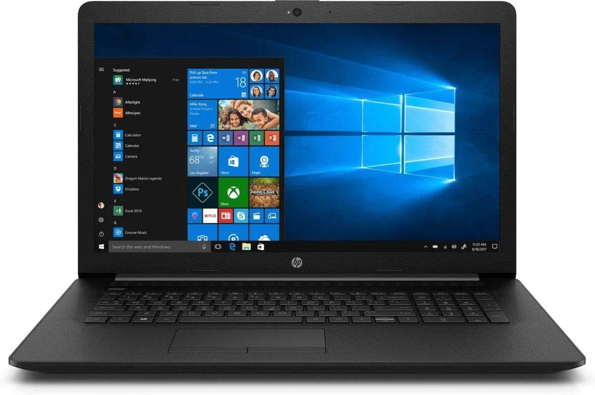 HP 17-by3613dx 17.3" HD+ 60Hz WLED Backlit Display Laptop (Intel i5-1035G1 4-Core, 32GB RAM, 1TB PCIe SSD, Intel UHD, AC WiFi, BT, HD Webcam, Ethernet LAN (RJ-45), Win 10 Pro) (Renewed)