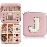 Yqljew Travel Jewelry Box for Girls Women, Jewelry Organizer Box | Personalized Jewelry Boxes for Women Girls Jewelry Box | N